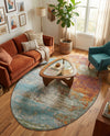 Arcadia Rugs Collection Area Rug -  Avalon Oval Multi  lifestyle 41