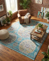 Arcadia Rugs Collection Area Rug -  Atlantis (Blue) Rectangle Blue  lifestyle 14