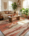 Savannah Threads Collection Area Rug -  Taklamakan Rectangle Multi  lifestyle 8