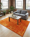 Riviera Elegance Collection Area Rug - Antibes (Orange) Rectangle Orange  lifestyle 10