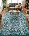 Riviera Elegance Collection Area Rug -  Eze Rectangle Turquoise  lifestyle 23
