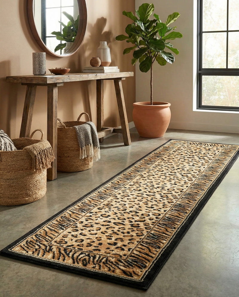 Savannah Sojourn Collection Area Rug -  Chobe Runner Light Brown  lifestyle 29