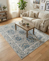 Mykonos Manor Collection Area Rug -  Paros Rectangle Gray  lifestyle 49