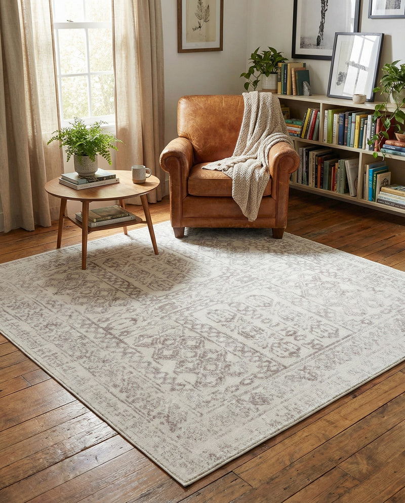 Cambridge Classics Collection Area Rug - Trinity (Cream) Square Cream  lifestyle 52