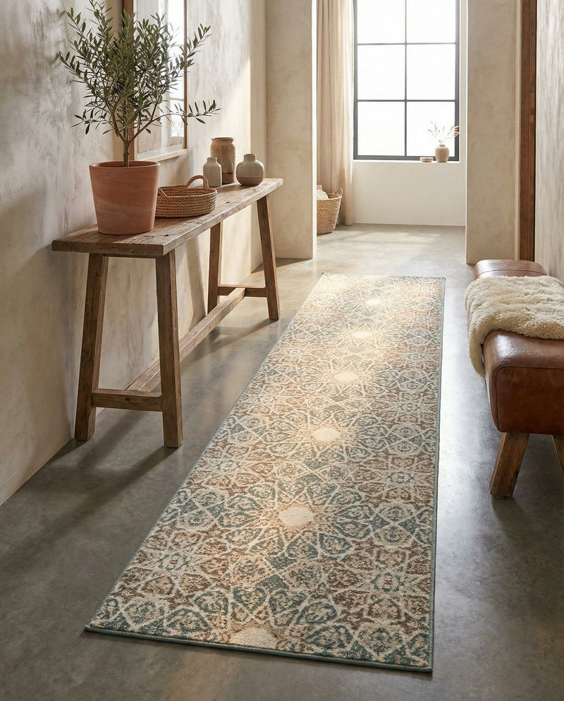 Gobi Sands Collection Area Rug -  UlanBuh Runner Multi  lifestyle 33
