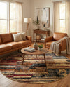 Neptune Elegance Collection Area Rug - Triton Round Multi  lifestyle 23