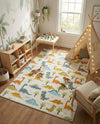 Wonder Tykes Collection Area Rug -  Pastiche Rectangle Ivory  lifestyle 12