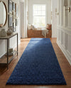 Solid Shag Seaside Collection Area Rug - Azure Cove (Navy Blue) Runner Navy Blue  lifestyle 73