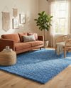 Plush Oasis Collection Area Rug - Serenity (Periwinkle Blue) Rectangle Periwinkle Blue  lifestyle 17