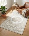 Sanctuary Retreat Collection Area Rug -  Enclave Rectangle Snow White  lifestyle 35