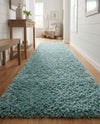 Alpine Plush Collection Area Rug -  Cortina (Aqua) Runner Aqua  lifestyle 40