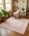 Cambridge Classics Collection Area Rug -  Pembroke (Pink) Square Pink  lifestyle 56