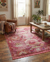 Caribbean Breeze Collection Area Rug -  Lucia Rectangle Pink  lifestyle 16