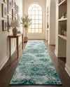 Riviera Elegance Collection Area Rug -  Monaco (Turquoise) Runner Turquoise  lifestyle 41