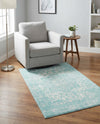 Georgetown Rugs Collection Area Rug - Dupont (Aqua) Rectangle Aqua  lifestyle 13