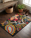 Outdoor Marrakesh Collection Area Rug - Fes Rectangle Multi Black  lifestyle 22