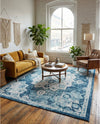 Beverly Grove Collection Area Rug - Melrose (Navy Blue) Rectangle Navy Blue  lifestyle 8