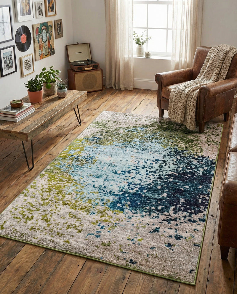 Marrakesh Elegance Collection Area Rug -  Boujad Rectangle Blue  lifestyle 29