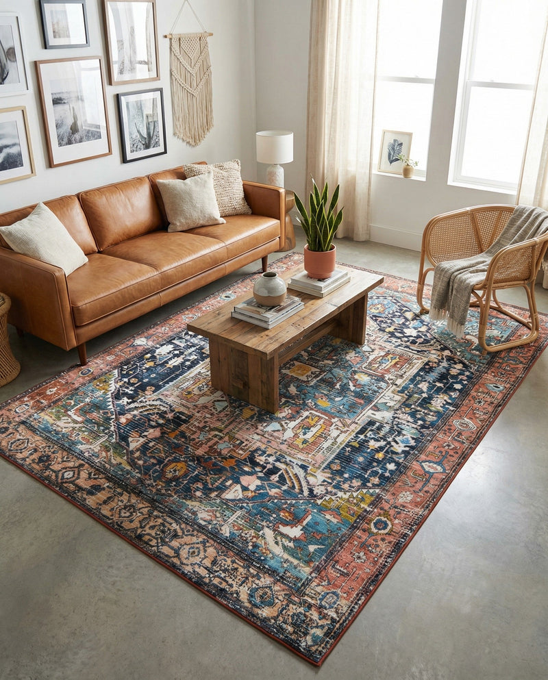 Casablanca Tapestry Collection Area Rug - Fes Rectangle Multi  lifestyle 67