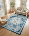 Beverly Grove Collection Area Rug - Melrose (Navy Blue) Rectangle Navy Blue  lifestyle 20