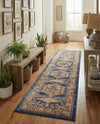 Eden Oasis Collection Area Rug -  Refuge (Blue) Runner Blue  lifestyle 65