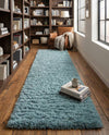 Eternal Plush Oasis Collection Area Rug -  Tranquility (Slate Blue) Runner Slate Blue  lifestyle 68
