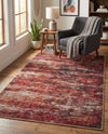 Sahara Essence Collection Area Rug - Oasis (Rust Red) Rectangle Rust Red  lifestyle 6