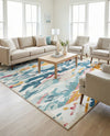 Outdoor Marrakesh Collection Area Rug -  Meknes Rectangle Multi  lifestyle 30