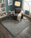 Cozy Comfort Shag Collection Area Rug - Haven (Cloud Gray) Square Cloud Gray  lifestyle 45