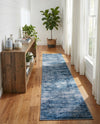 Sahara Essence Collection Area Rug - Oasis (Blue) Runner Blue  lifestyle 65