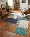 Colorburst Oasis Collection Area Rug - Palette Rectangle Multi  lifestyle 13