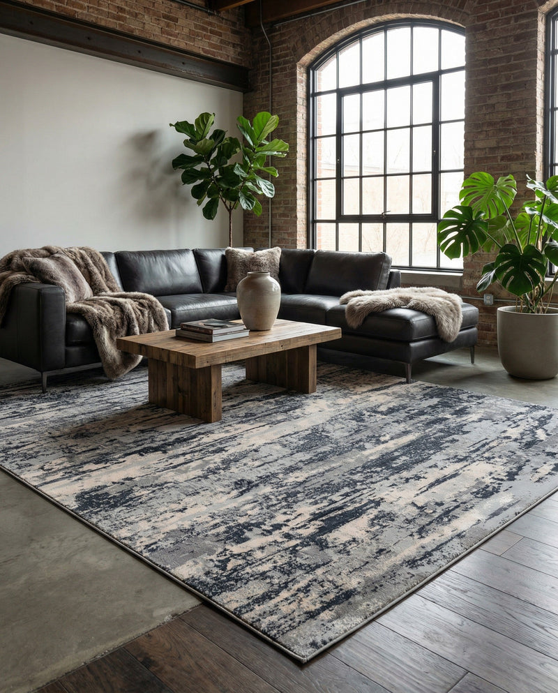 Aegean Elegance Collection Area Rug - Mesa Rectangle Gray  lifestyle 22