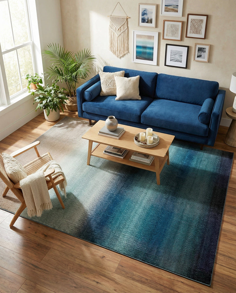 Marrakesh Elegance Collection Area Rug -  Agadir Rectangle Blue  lifestyle 10