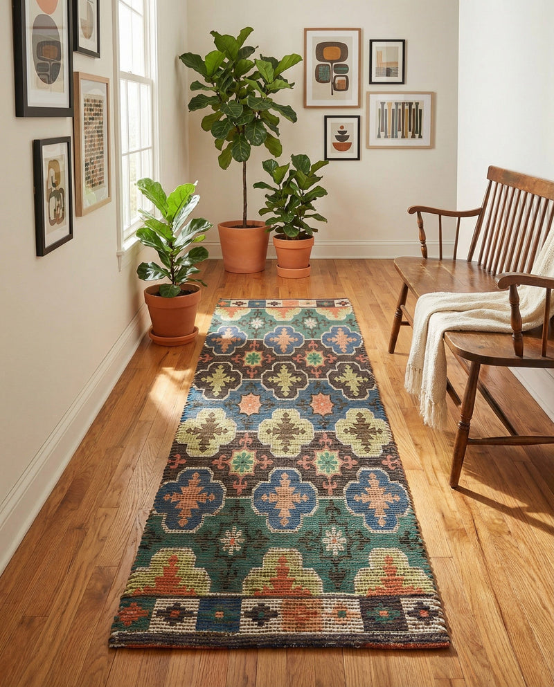 Savannah Threads Collection Area Rug - Greenwich Runner Multi  lifestyle 37