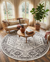 Cambridge Classics Collection Area Rug -  Fitzwilliam (Cream) Round Cream  lifestyle 66