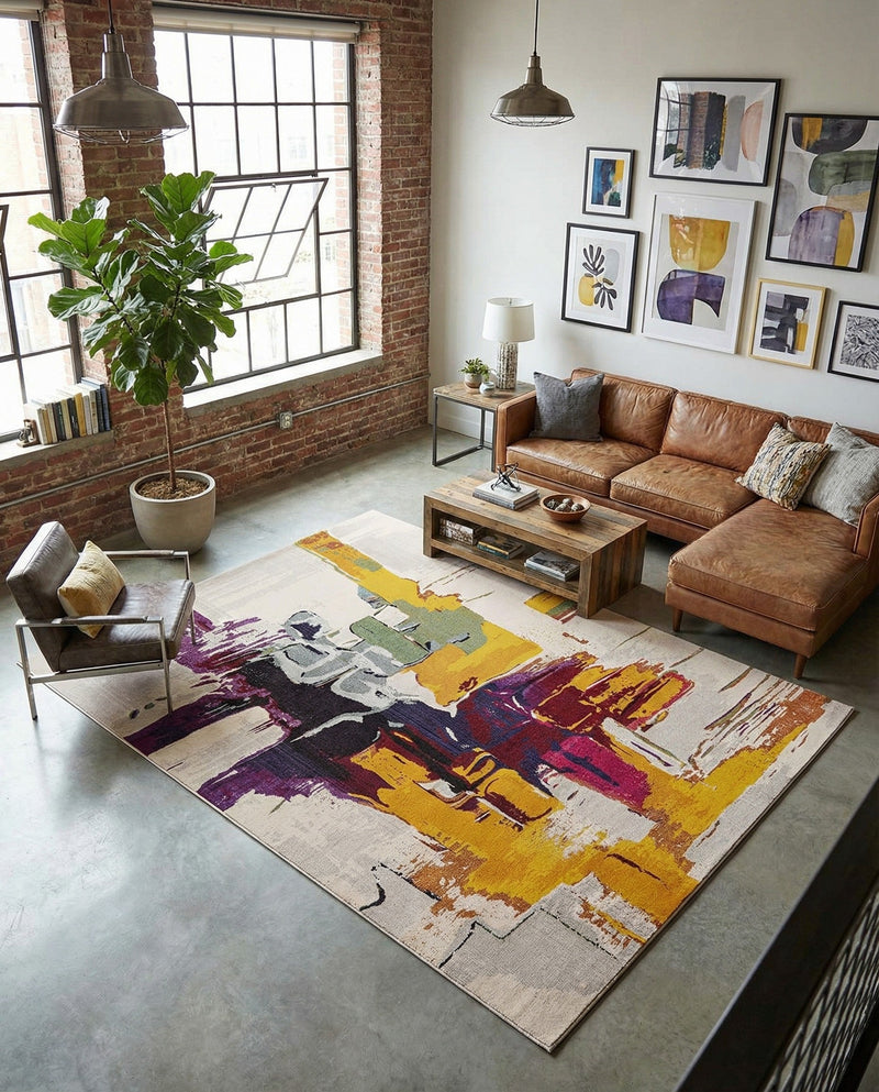 Marrakesh Elegance Collection Area Rug -  Riad Rectangle Beige  lifestyle 19