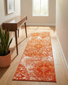 Riviera Elegance Collection Area Rug -  Monaco (Orange) Runner Orange  lifestyle 72