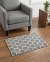 Lattice Gardens Collection Area Rug -  Bloomfield (Dark Gray) Rectangle Dark Gray  lifestyle 18