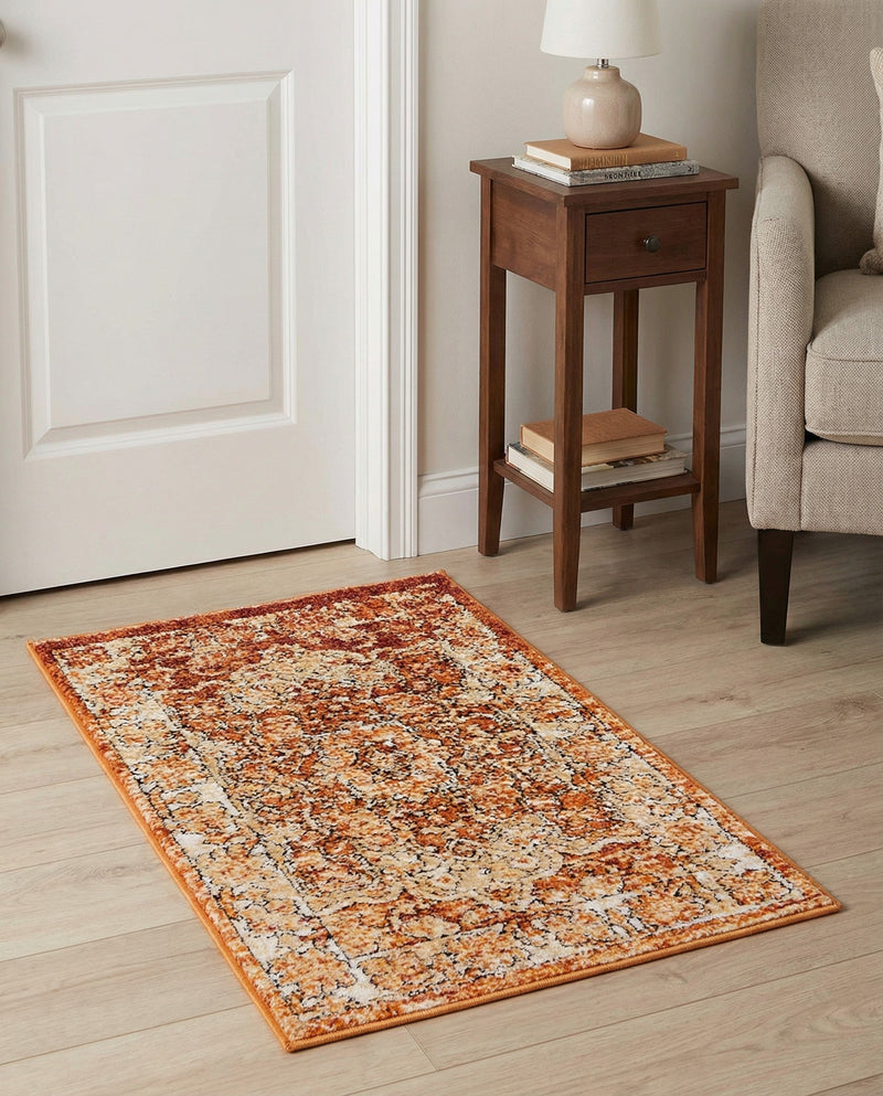 Savannah Soiree Collection Area Rug -  Everglade (Rust Red) Rectangle Rust Red  lifestyle 22