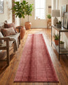 Jewel Oasis Collection Area Rug - Sapphire (Rusty Pink Rose) Runner Rusty Pink Rose  lifestyle 42