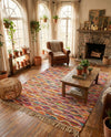 Tulum Trellis Collection Area Rug - Casablanca Rectangle Multi  lifestyle 8