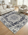 Georgetown Rugs Collection Area Rug - Dupont (Blue) Square Blue  lifestyle 60