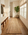 Woven Seaside Elegance Collection Area Rug - Coastline Runner Natural  lifestyle 69