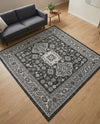 Tribal Terrace Treasures Collection Area Rug -  Incan Isle (Charcoal Gray) Square Charcoal Gray  lifestyle 46