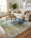 Marrakesh Elegance Collection Area Rug -  Boujad Rectangle Blue  lifestyle 12