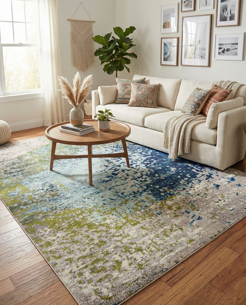 Marrakesh Elegance Collection Area Rug -  Boujad Rectangle Blue  lifestyle 12