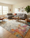 Chromatic Oasis Collection Area Rug -  Azure Rectangle Beige  lifestyle 32