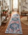 Laguna Sands Collection Area Rug -  Zuma Runner Navy Blue  lifestyle 66