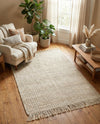 Savannah Jute Collection Area Rug - Seashore Rectangle Ivory  lifestyle 33
