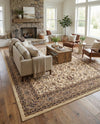 Isfahan Elegance Collection Area Rug - Naghsh-e Jahan (Ivory) Rectangle Ivory  lifestyle 20